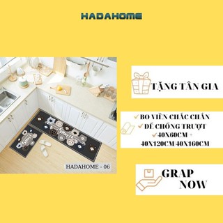 Thảm Trải Sàn, Thảm Lau Chân Nhà Bếp, Set 2 Thảm Đế Chống Trượt Smart 40x60cm + 40x120cm/40x160cm