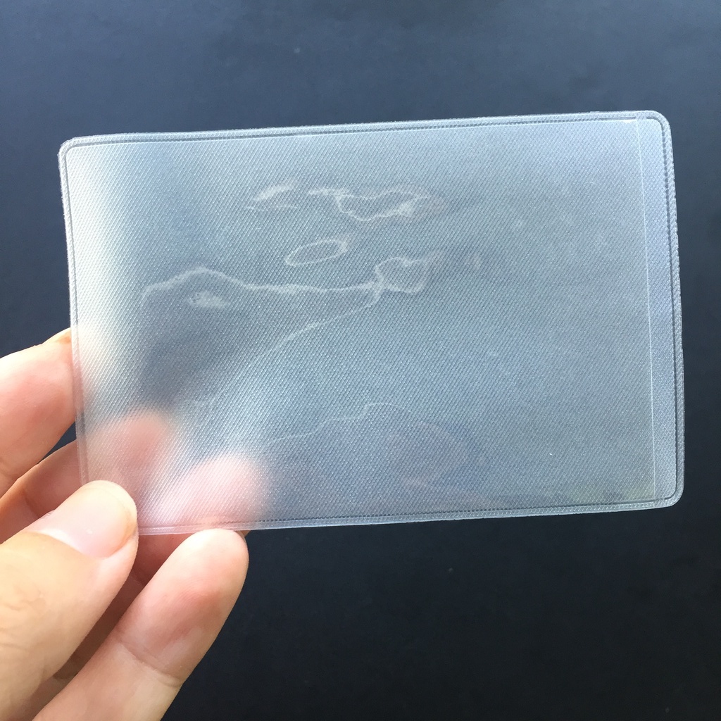 Túi nhựa NHÁM không nắp, bọc thẻ căn cước, ATM, danh thiếp. Loại nhám không nắp