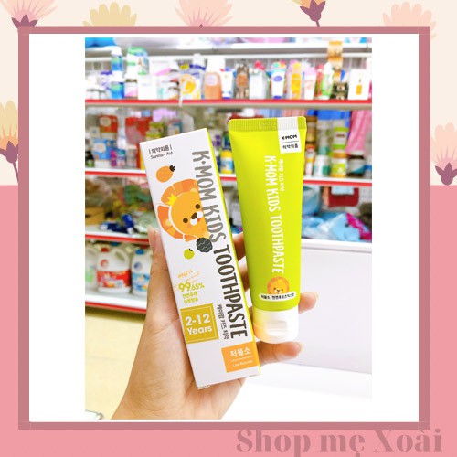 🌻KEM ĐÁNH RĂNG TRẺ EM K-MOM 2-12 TUỔI (50G) (Shop mẹ Xoài nhập từ NPP Ánh Dương)