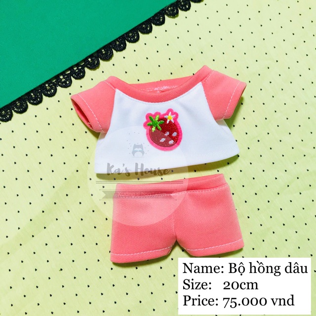 {20cm} CÓ SẴN, set bộ sticker, outfit doll, outfit for doll