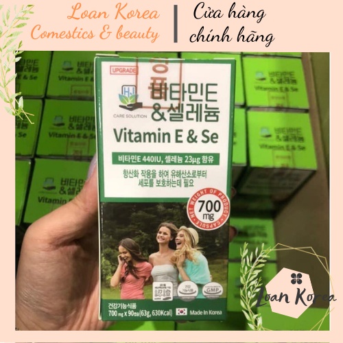 Viên Uống HJ Care Solution Vitamin E & Selenium 700mg