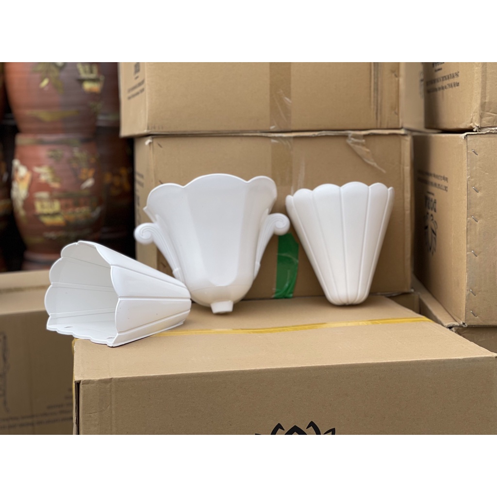 Chậu ốp Tường Phù Điêu decor tường ban công, trang trí cửa sổ siêu cute