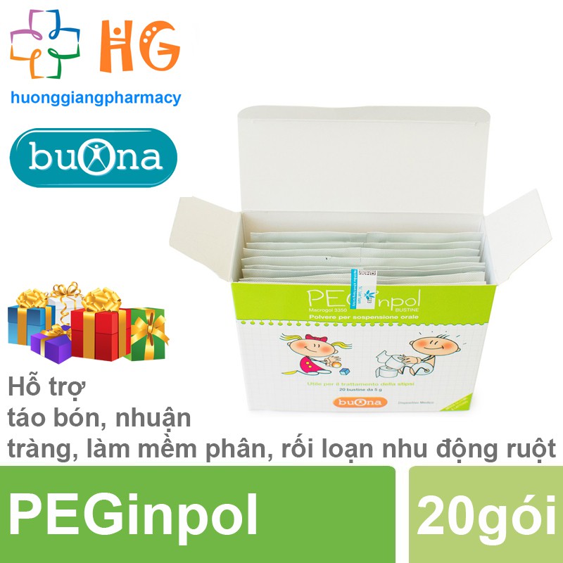 PEGinpol Giảm táo bón cấp và mãn tính Bổ sung chất xơ Giúp nhuận tràng Làm mềm phân hết rối loạn nhu động ruột