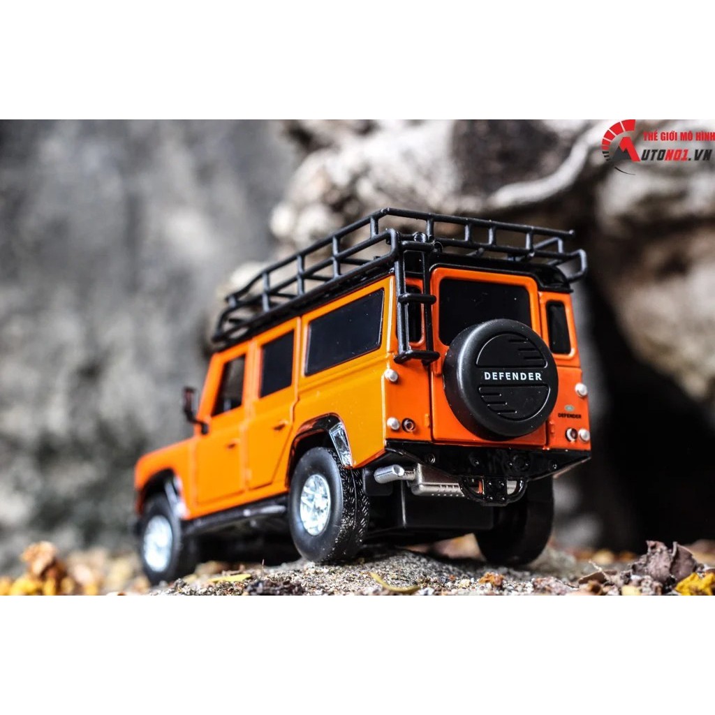 MÔ HÌNH XE LAND ROVER DEFENDER ORANGE 1:32 JACKIEKIM 6587