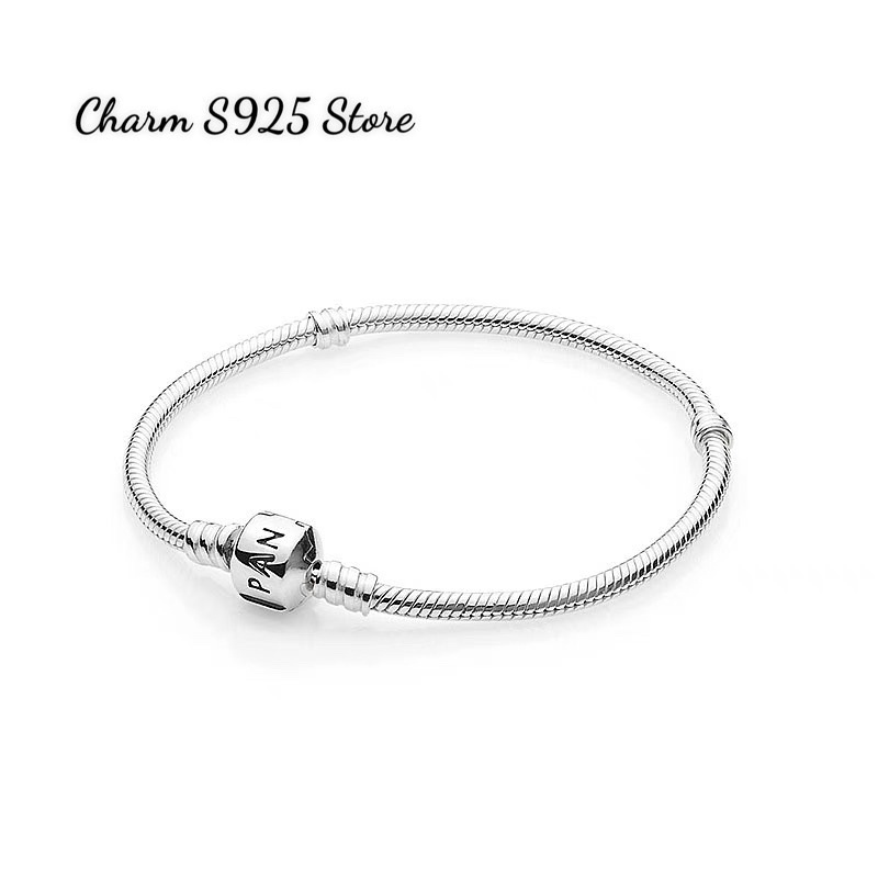 VÒNG TAY PAN ALE MOMENTS MỀM BẠC S925 THUẦN KHIẾT HÀNG CAO CẤP