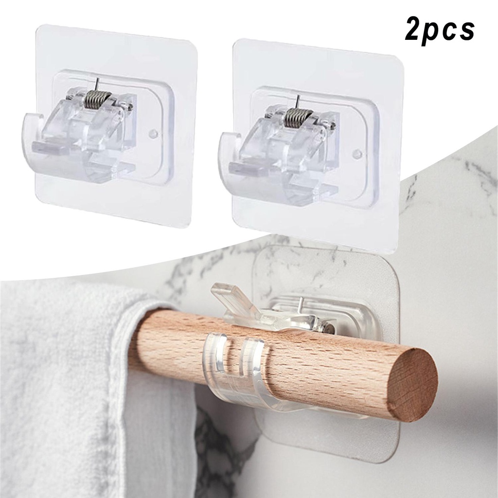 MUVAKO Set 2 Móc Treo Rèm Cửa Tự Dính Chất Lượng Cao