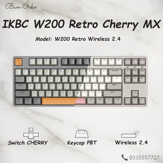 Bàn Phím Không Dây IKBC W200 retro Cherry MX thumbnail