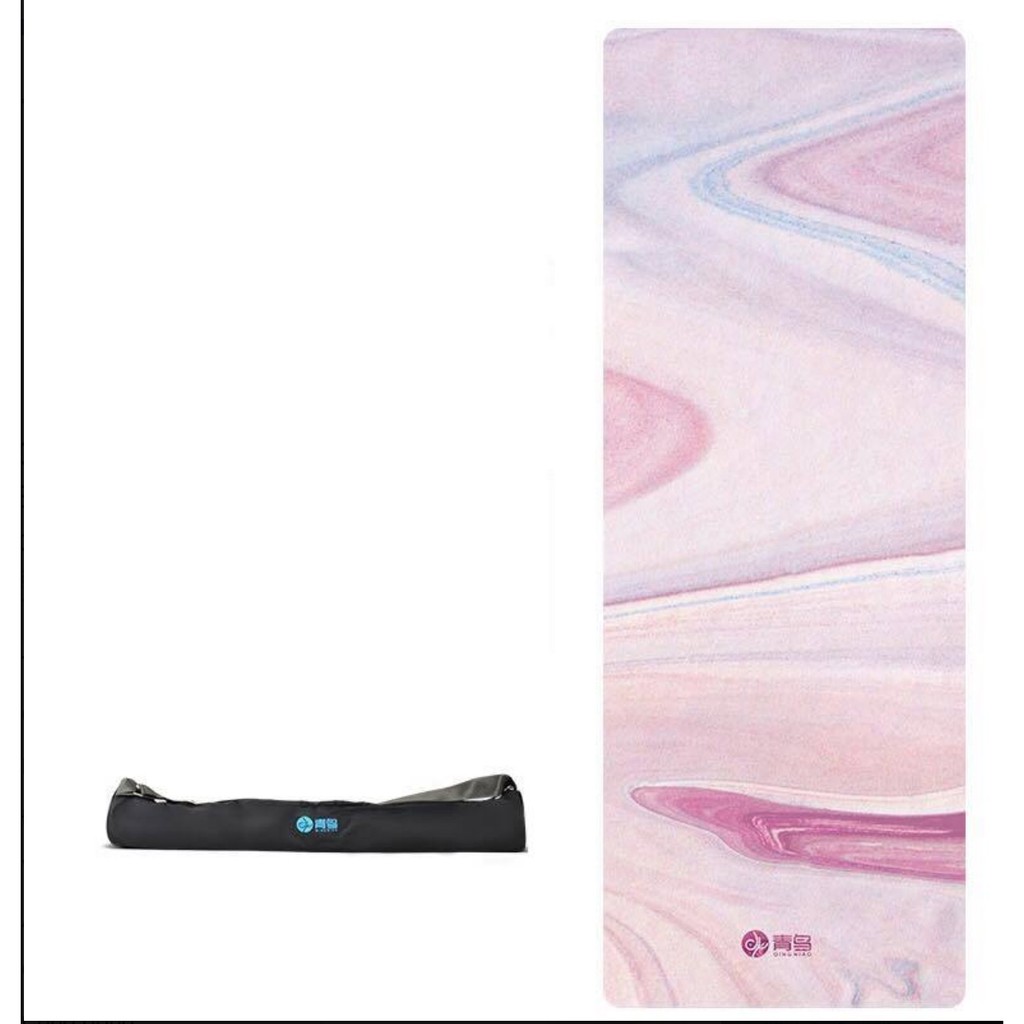 Thảm tập Yoga Du Lịch họa tiết 1mm chống trơn trượt 100% - Tặng kèm túi đựng thảm