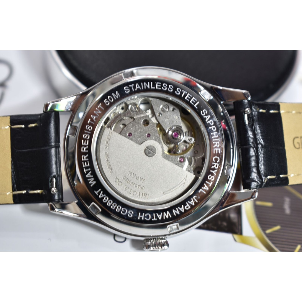 Đồng hồ máy cơ nam SRWATCH Automatic AT SG8886.4101AT mặt kính sapphire chống trầy chống nước 50m bảo hành 12 tháng