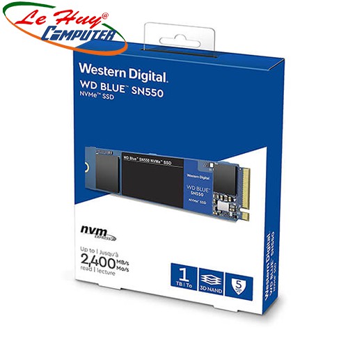 SSD Western Digital Blue 1TB SN550 NVMe PCIe Gen3x4 8 Gb/s WDS100T2B0C