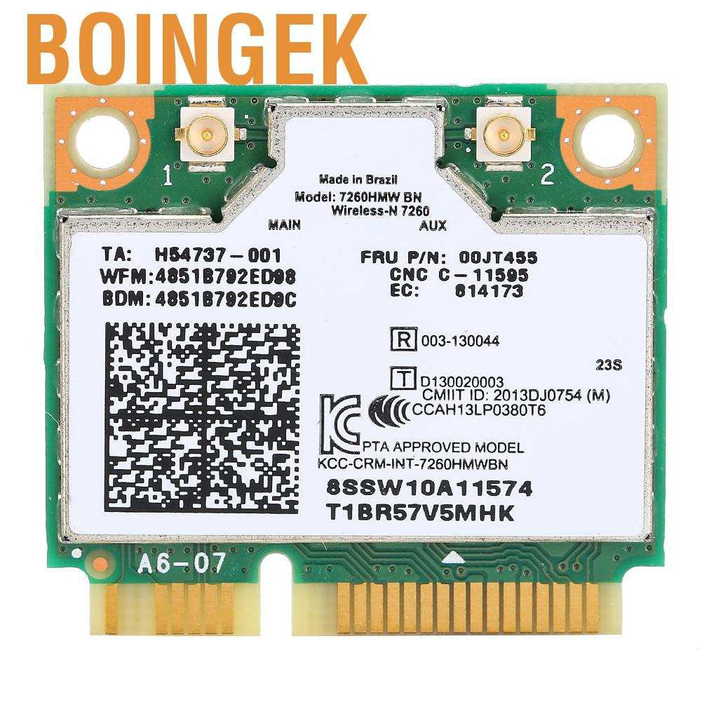 Boingek 300Mbps Wifi card Module Bluetooth 4.0 7260 BN for Lenovo Y510P Y410P Y430P SLS