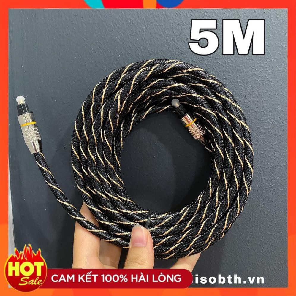[Hàng Xịn] Dây Quang Âm Thanh Bọc Dù Chất Lượng Cao Optical 5M