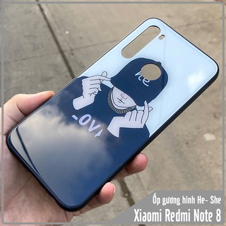 Ốp lưng Xiaomi Redmi Note 8 gương hình He - She