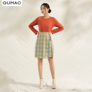 Chân váy đính 3 nơ GUMAC VA1197