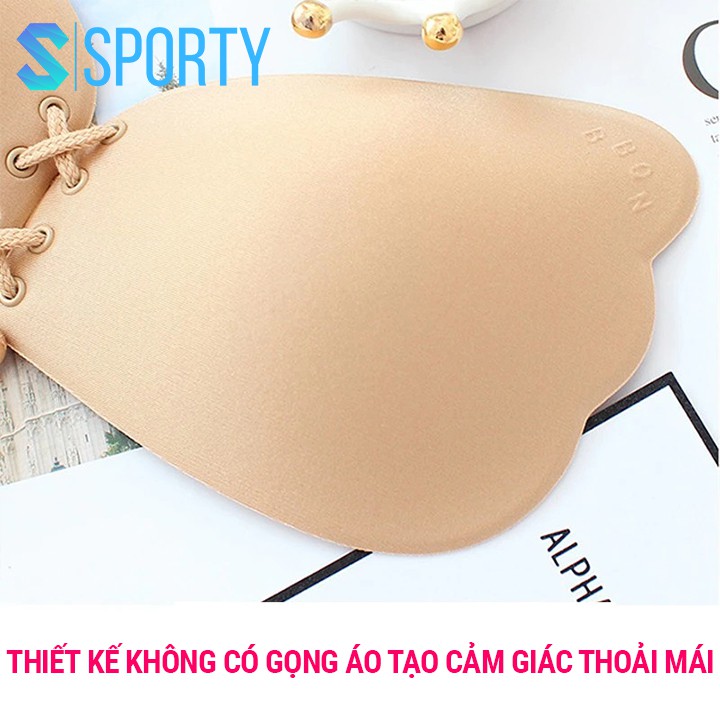 Áo Bra không dây SPORTY Miếng dán nâng ngực không quai dây rút thiết kế sexy, an toàn cho thời trang nữ ML02