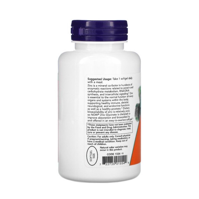 [HÀNG MỸ DATE 12/2026) ZINC GLYCINATE 120V NOW