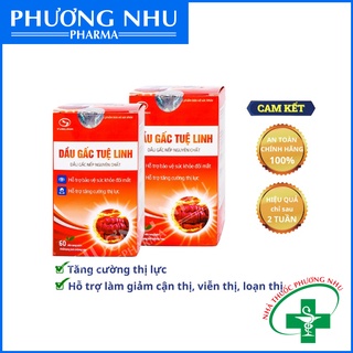 Dầu gấc Tuệ Linh - Giảm nhức mỏi mắt, tăng cường thị lực, giảm cận thị, loạn thị - Hộp 60 viên