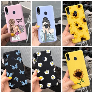 Ốp điện thoại tpu silicone mềm in hình hoa hướng dương cho samsung galaxy m30 m20 m10 m30 m20 m10