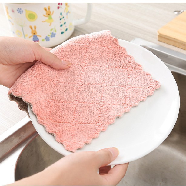 Khăn lau đa năng siêu thấm hút nước dùng lau bếp, bàn ăn, vệ sinh nhà cửa vô cùng thuận tiện- Chất liệu cao cấp | BigBuy360 - bigbuy360.vn