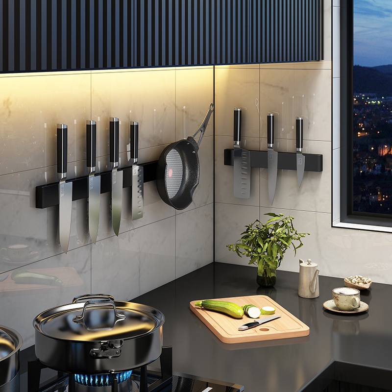 Giá Đỡ Dao Bằng Thép Không Gỉ Từ Tính Hiện Đại Dùng Để Trang Trí Nhà Bếp