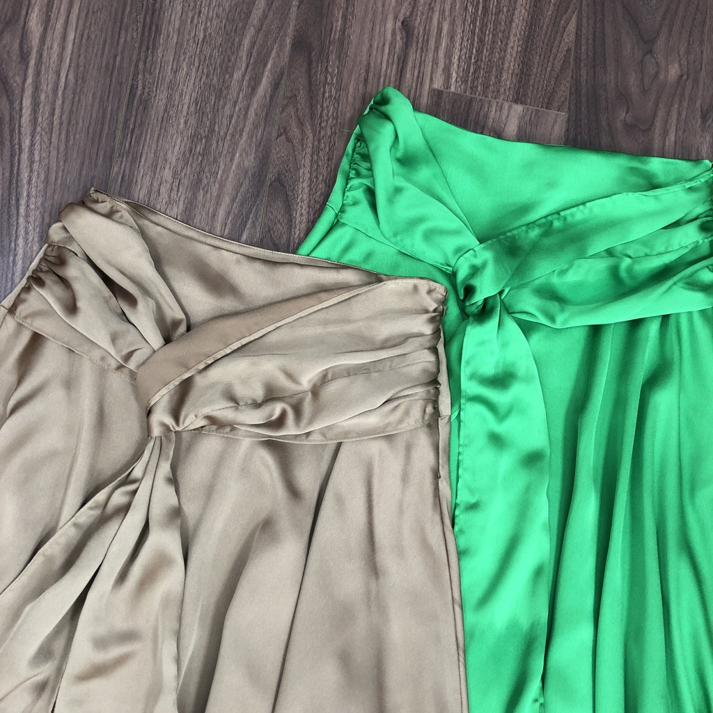 Chân váy lụa BABATON cột tà Kami | BigBuy360 - bigbuy360.vn