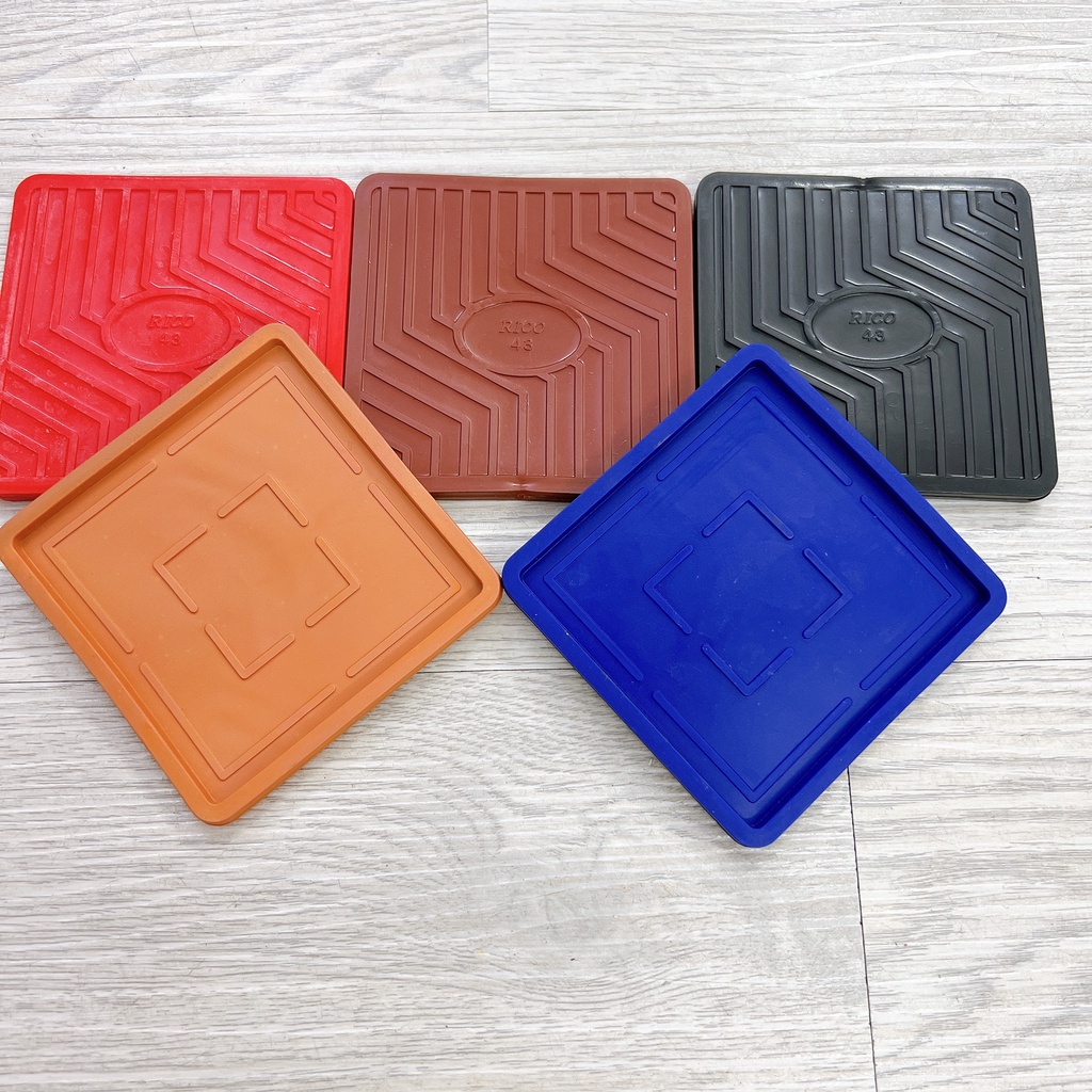 Đế Lót Ly Vuông Nhựa Dẻo RICO Cao Cấp 9cm tiện lợi