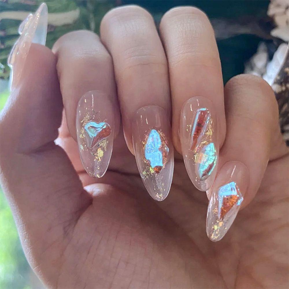 Hộp 6 Ngăn Đựng Phụ Kiện Trang Trí Móng Tay 3D|Phụ Kiện Trang Trí Móng Tay Mùa Đông Chuyên Dụng