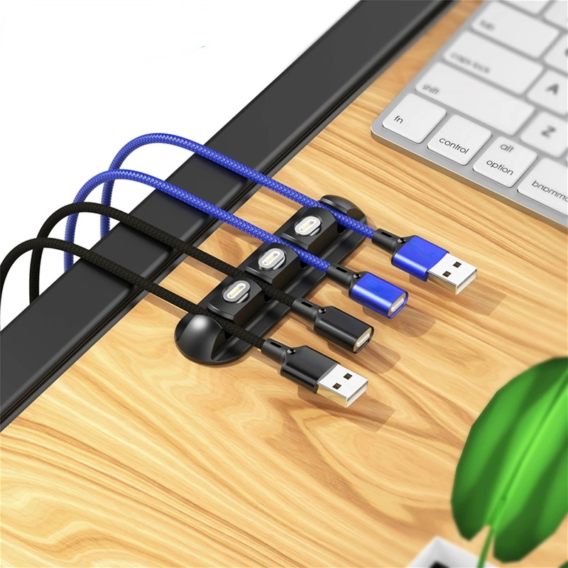 Dụng Cụ Kẹp Giữ Dây Cáp Bằng Silicone Từ Tính Tiện Dụng