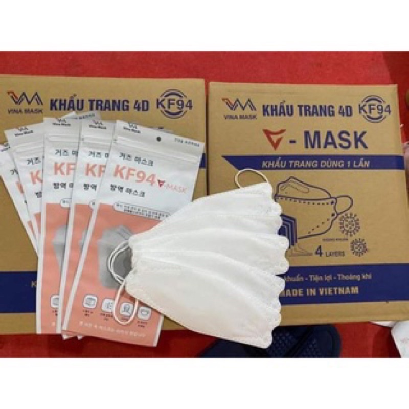 Khẩu trang KF94 VINA MASK ( 1 túi / 10 cái )