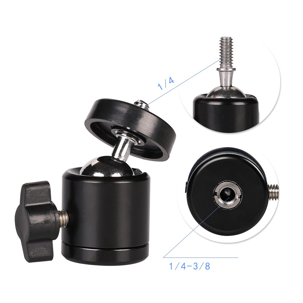 Phụ kiện tripod - Ball Head cho Tripod - Củ đầu cho chân máy cho máy ảnh, chân hotshoe