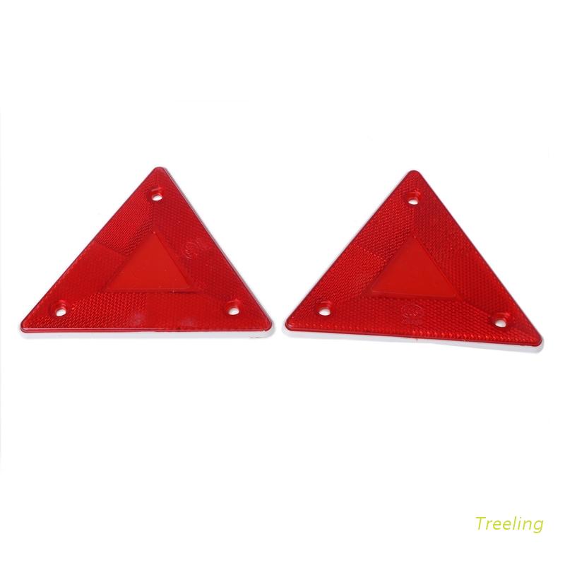 Set 2 Đèn Cảnh Báo Hình Tam Giác Phản Quang Gắn Phía Sau Xe Hơi/Xe Tải