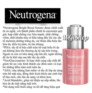Tinh Chất Dưỡng Trắng Da Neutrogena Bright Boost Illuminating Serum 30ml