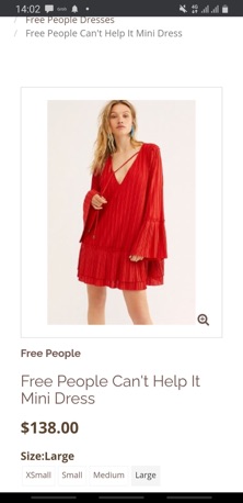 Đầm dập li Free People