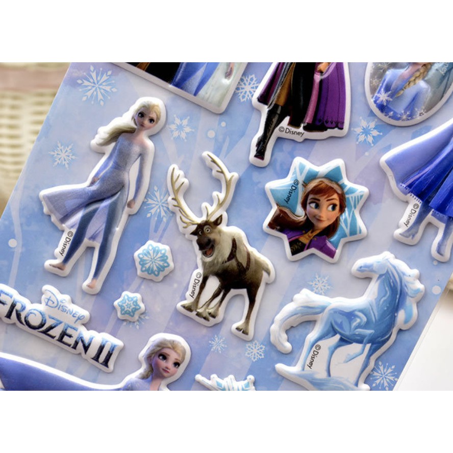 BỘ NHIỀU HÌNH sticker ELSA NỮ HOÀNG BĂNG GIÁ cho bé GÁI hình dán 3D vừa chơi vừa học phát triển trí tuệ