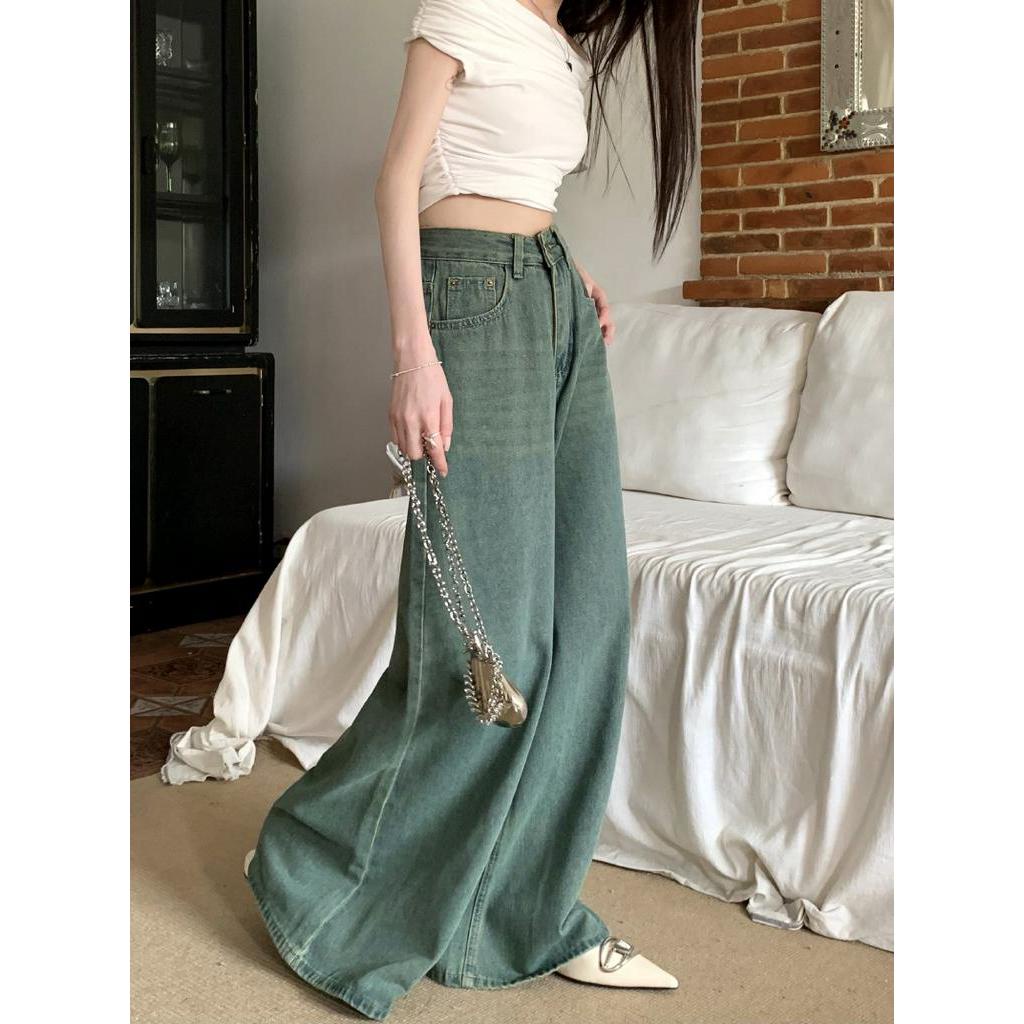 Quần Denim Ống Rộng Trọng Lượng Nhẹ Thời Trang Mùa Hè 63952