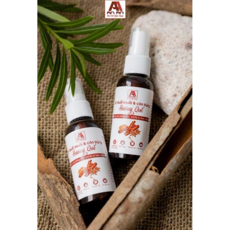 Xịt Tinh Dầu Đuổi Muỗi &amp; Côn Trùng Tinh chất Quế 50ml AN AN