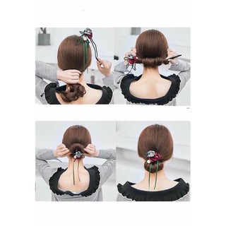Thanh Buộc Tóc Số 8 Hoa Rơi