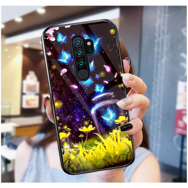 Ốp Lưng XIAOMI NOTE 8 PRO mặt kính cường lực cao cấp