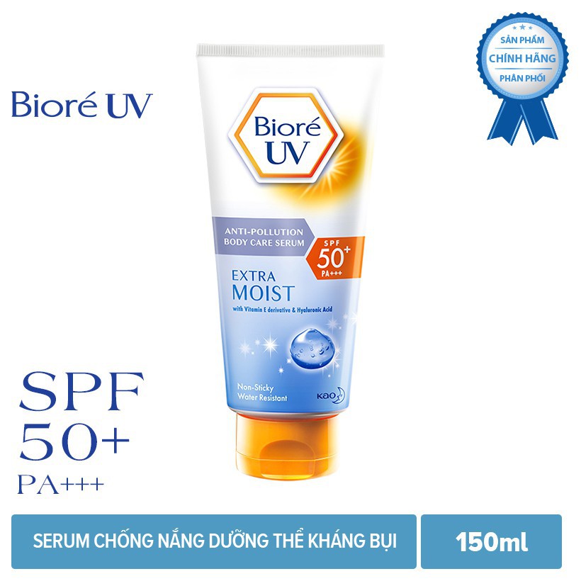 Serum Chống Nắng Dưỡng Thể Kháng Bụi Trắng Sáng Biore SPF50+PA+++ 50ml