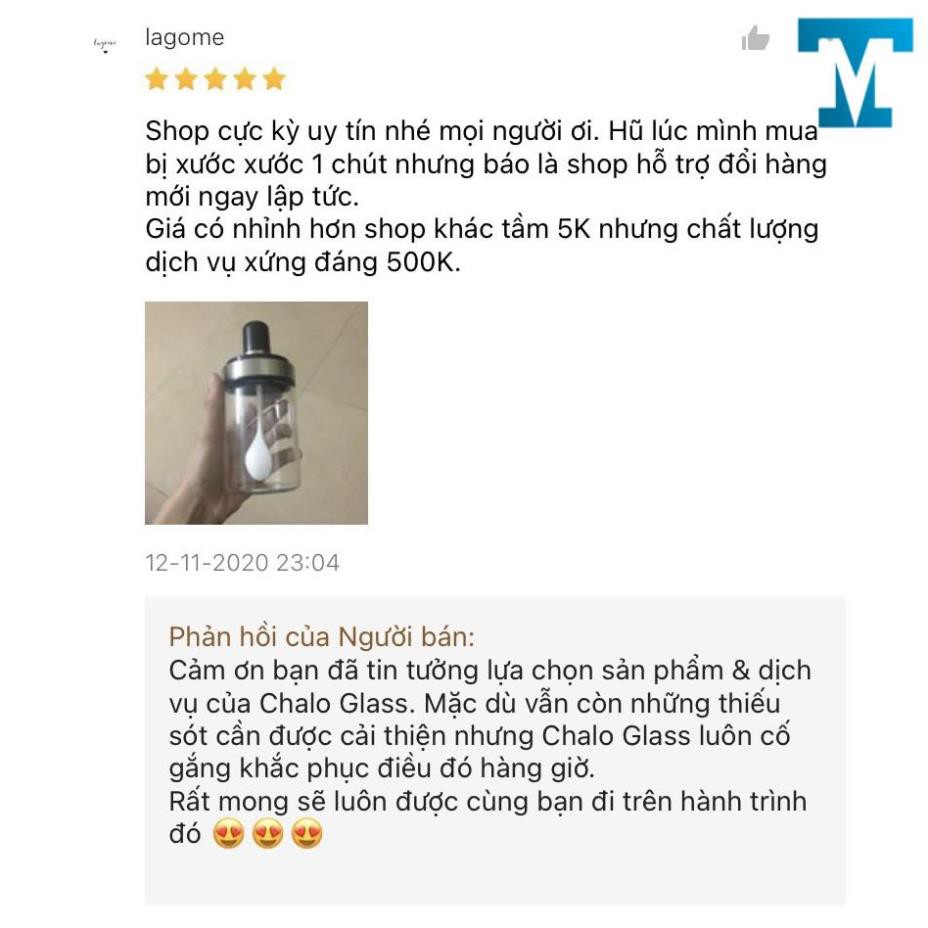Hũ gia vị thủy tinh JIMMEAL 250ml (Kèm thìa múc) | BigBuy360 - bigbuy360.vn