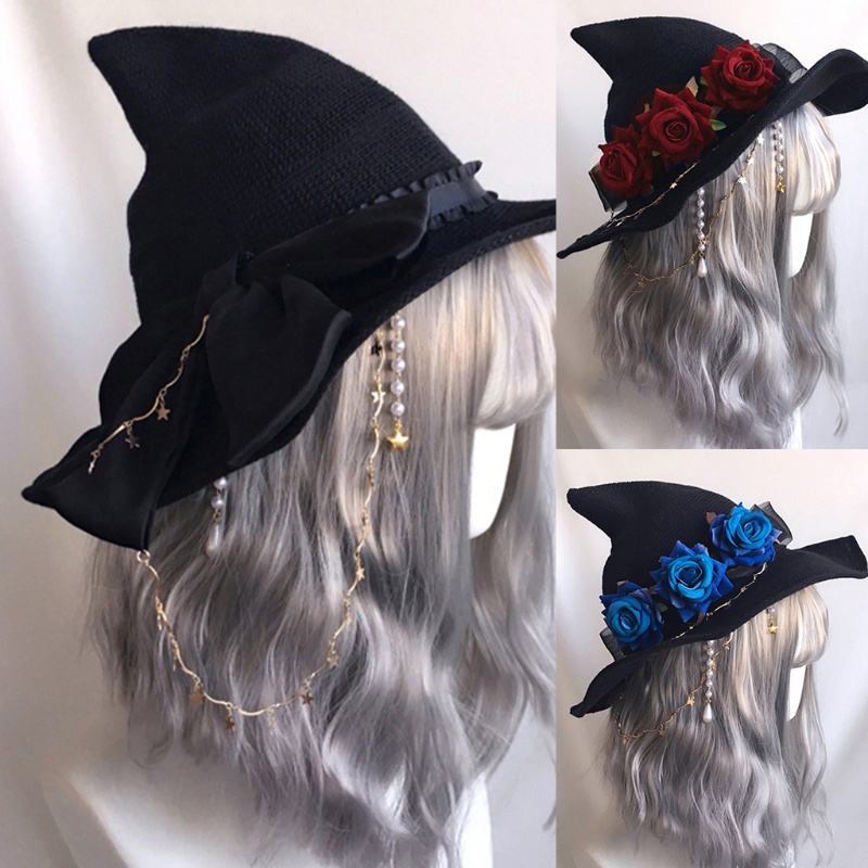 Mũ phù thủy phong cách Lolita hóa trang Halloween
