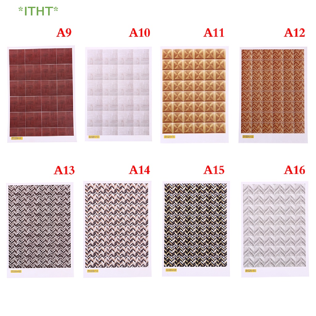 Sticker Dán Sàn Nhà Trang Trí Nhà Búp Bê 1: 12 Mới