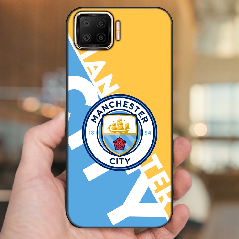 Ốp lưng Oppo A73, A93 4G viền đen in hình Manchester City MC