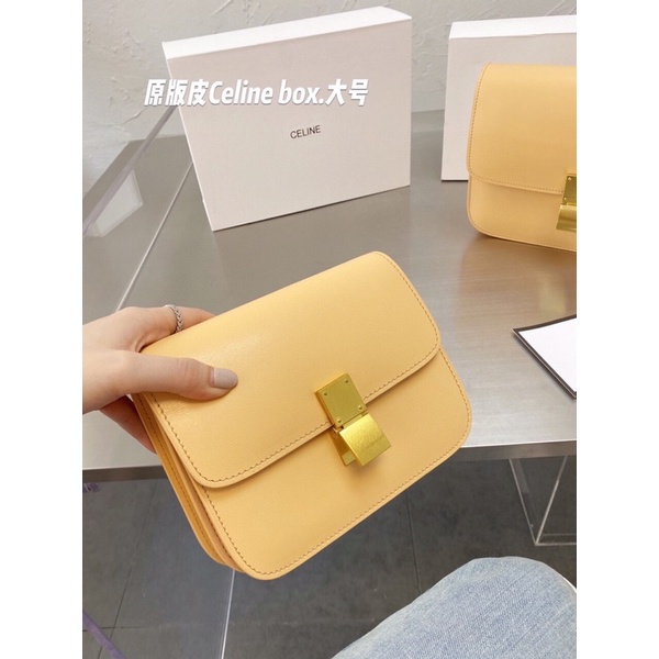 Túi xách ce.line khoá bấm chất da thật hàng ordee