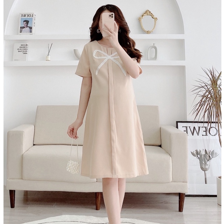 MEDYLA - Đầm bầu dự tiệc mùa hè thiết kế vải tuyết mưa cho bầu đi chơi du lịch dự tiệc - VS960