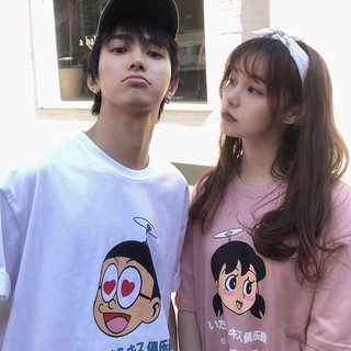 Áo thun nam form rộng tay lỡ nôbita - xuka cute ada ao 30084