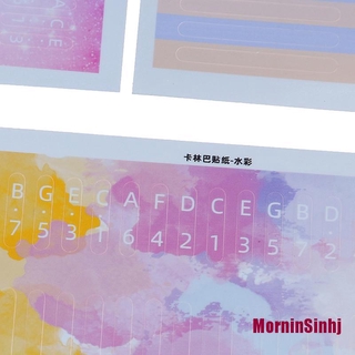 Bộ Miếng Dán Sticker Kalimba Cho Nhạc Cụ