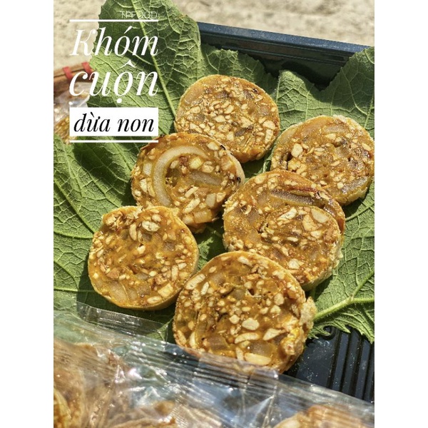 Kẹo khóm cuộn dừa non ít đường 500g