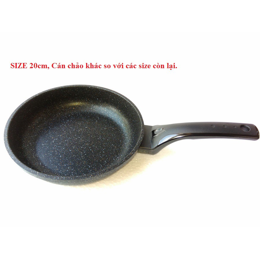 Chảo đá chống dính cạn CookWay Hàn Quốc SSFM4-20/22/24/26/28/30/32 (Size 20cm, 22cm, 24cm, 26cm, 28cm, 30cm, 32cm)