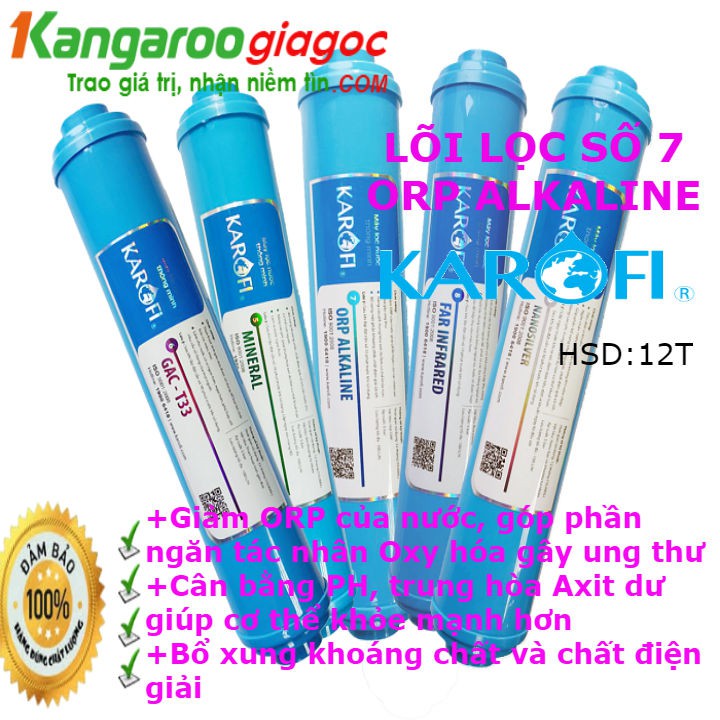 COMBO 5 LÕI LỌC NƯỚC KAROFI SỐ 5-6-7-8-9 [ FREESHIP ] | T33 - MIN - FAR - NANO - ORP